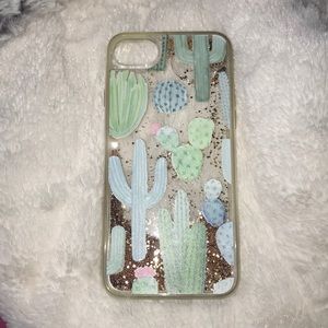 Glitter Cactus iPhone 7 case
